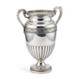 A LARGE FRENCH SILVER VASE