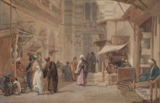 FREDERICK GOODALL (1822-1904) THE COPPER MARKET, CAIRO