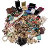 A LARGE COLLECTION OF COSTUME JEWELLERY