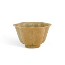 A CHINESE SOAPSTONE CUP, PROBABLY 18TH CENTURY