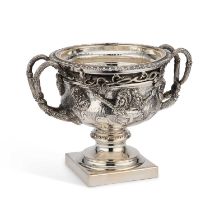 A CHARLES III SILVER WARWICK VASE