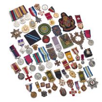 A LARGE COLLECTION OF MEDALS, BADGES AND JEWELS