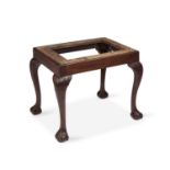 A CHIPPENDALE STYLE MAHOGANY STOOL