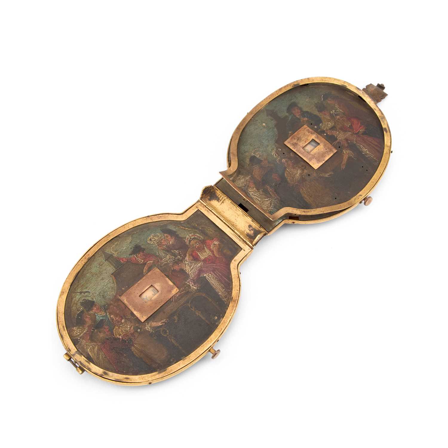 A RARE GILT-METAL MOUNTED TORTOISESHELL FOLDING CALENDAR, 18TH/ 19TH CENTURY