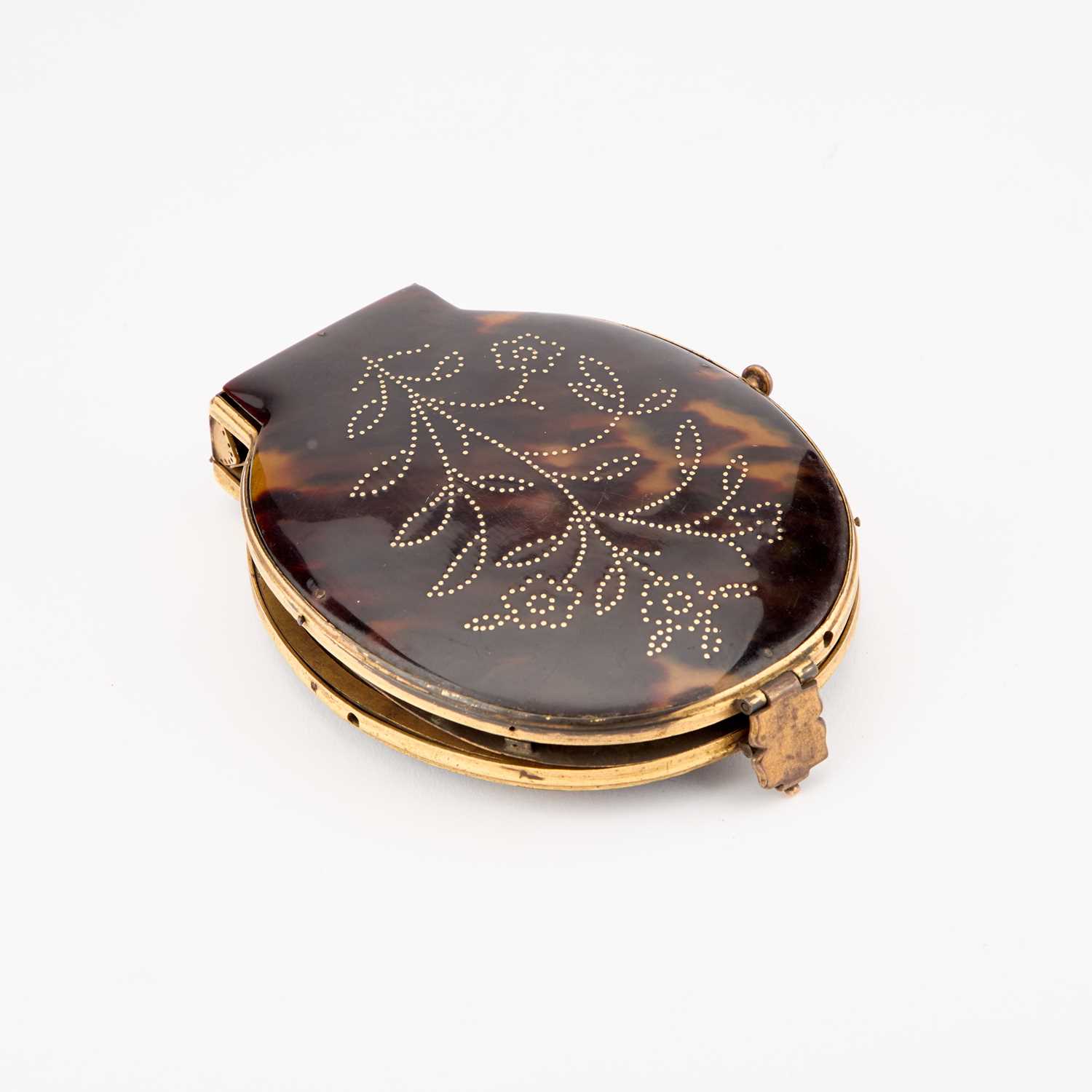 A RARE GILT-METAL MOUNTED TORTOISESHELL FOLDING CALENDAR, 18TH/ 19TH CENTURY - Image 2 of 3