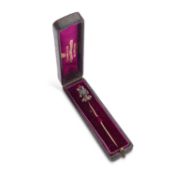 A DIAMOND-SET TIE PIN
