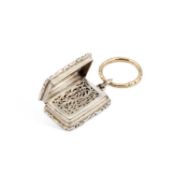 A GEORGE IV SILVER VINAIGRETTE