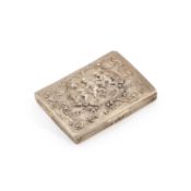 A GERMAN SILVER SNUFF BOX