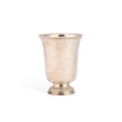 AN 18TH CENTURY FRENCH SILVER BEAKER