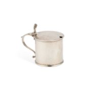 A GEORGE III SILVER MUSTARD POT