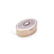 AN AUSTRIAN SILVER AND ENAMEL BOX