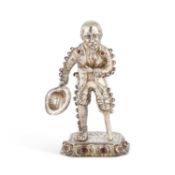 A GERMAN 930 STANDARD SILVER FIGURE