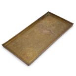 KESWICK SCHOOL OF INDUSTRIAL ARTS, A LARGE BRASS TRAY