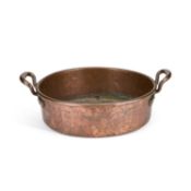 A VICTORIAN COPPER CREAM PAN