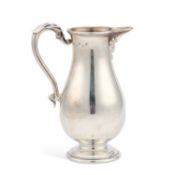 AN IRISH SILVER BEER JUG IN 18TH CENTURY STYLE