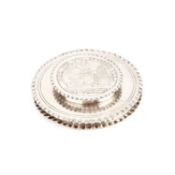 A DUTCH SILVER PYX OR HOST BOX