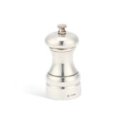 AN ELIZABETH II SILVER PEPPER GRINDER