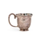 AN ELIZABETH II SILVER MUG