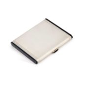 AN ART DECO FRENCH SILVER CIGARETTE CASE, SIGNED HÈRMES
