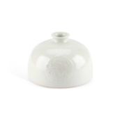 A CHINESE WHITE-GLAZED 'BEEHIVE' WATER POT