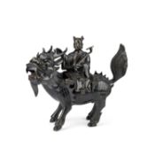 AN UNUSUAL CHINESE BRONZE CENSER