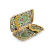 A FINE NORWEGIAN SILVER-GILT AND PLIQUE-À-JOUR CIGARETTE CASE