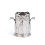 ARCHIBALD KNOX (1864-1933) FOR LIBERTY & CO, A TUDRIC PEWTER BOTTLE STAND