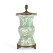 A 19TH CENTURY CHINESE GU VASE