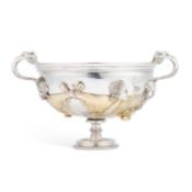 A CONTINENTAL SILVER REPRODUCTION OF A CUP FROM 'THE HILDESHEIM TREASURE'
