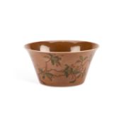 A CHINESE BROWN-GLAZED BOWL