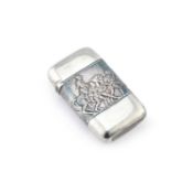 A LATE 19TH CENTURY AMERICAN STERLING SILVER VESTA CASE