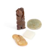 A GROUP OF CHINESE JADE CARVINGS