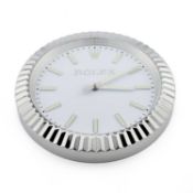 AN ADVERTISING WALL CLOCK SIGNED ROLEX