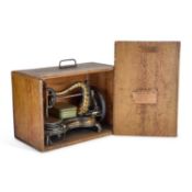 A VICTORIAN JONES HAND SEWING MACHINE
