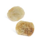 TWO CHINESE JADE PENDANTS