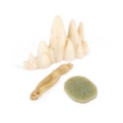 A GROUP OF CHINESE JADE CARVINGS