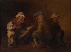 19TH CENTURY DUTCH SCHOOL (IN THE 17TH CENTURY STYLE) FIGURES IN AN INTERIOR