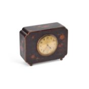 AN EARLY 20TH CENTURY CHINOISERIE MANTEL CLOCK SIGNED DREYFOUS, LONDON
