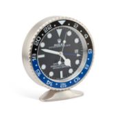 AN ADVERTISING DESK-TOP CLOCK SIGNED ROLEX OYSTER PERPETUAL DATE