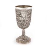 AN INDIAN SILVER CUP
