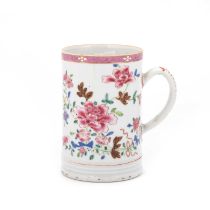 A CHINESE FAMILLE ROSE MUG