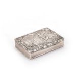 A VICTORIAN SILVER SNUFF BOX