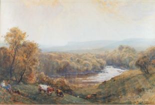 ROBERT THORNE WAITE RWS (1842-1935) RIVER LANDSCAPE