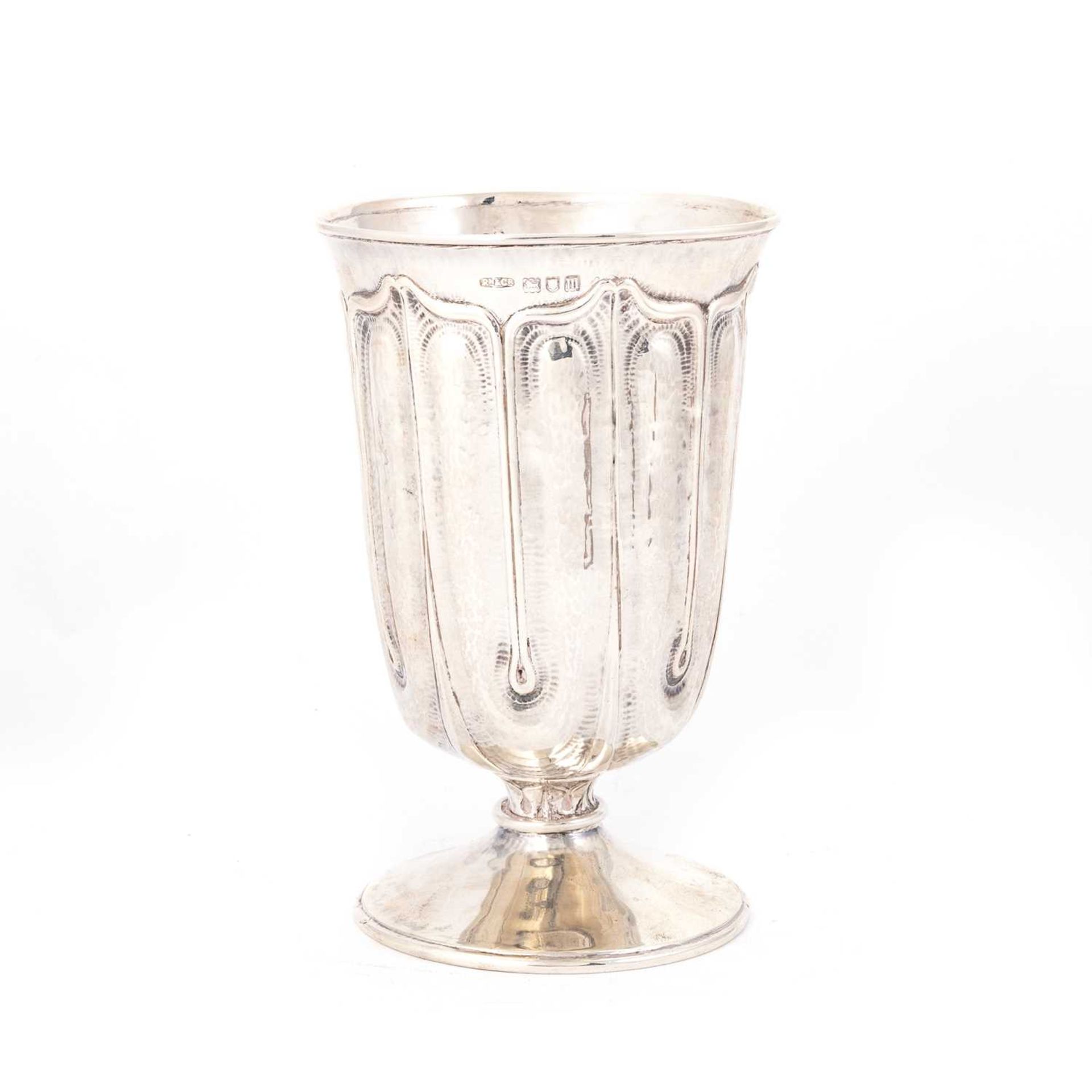 AN ARTS AND CRAFTS SILVER GOBLET