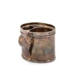 A VICTORIAN BRITANNIA STANDARD SILVER SHAVING MUG