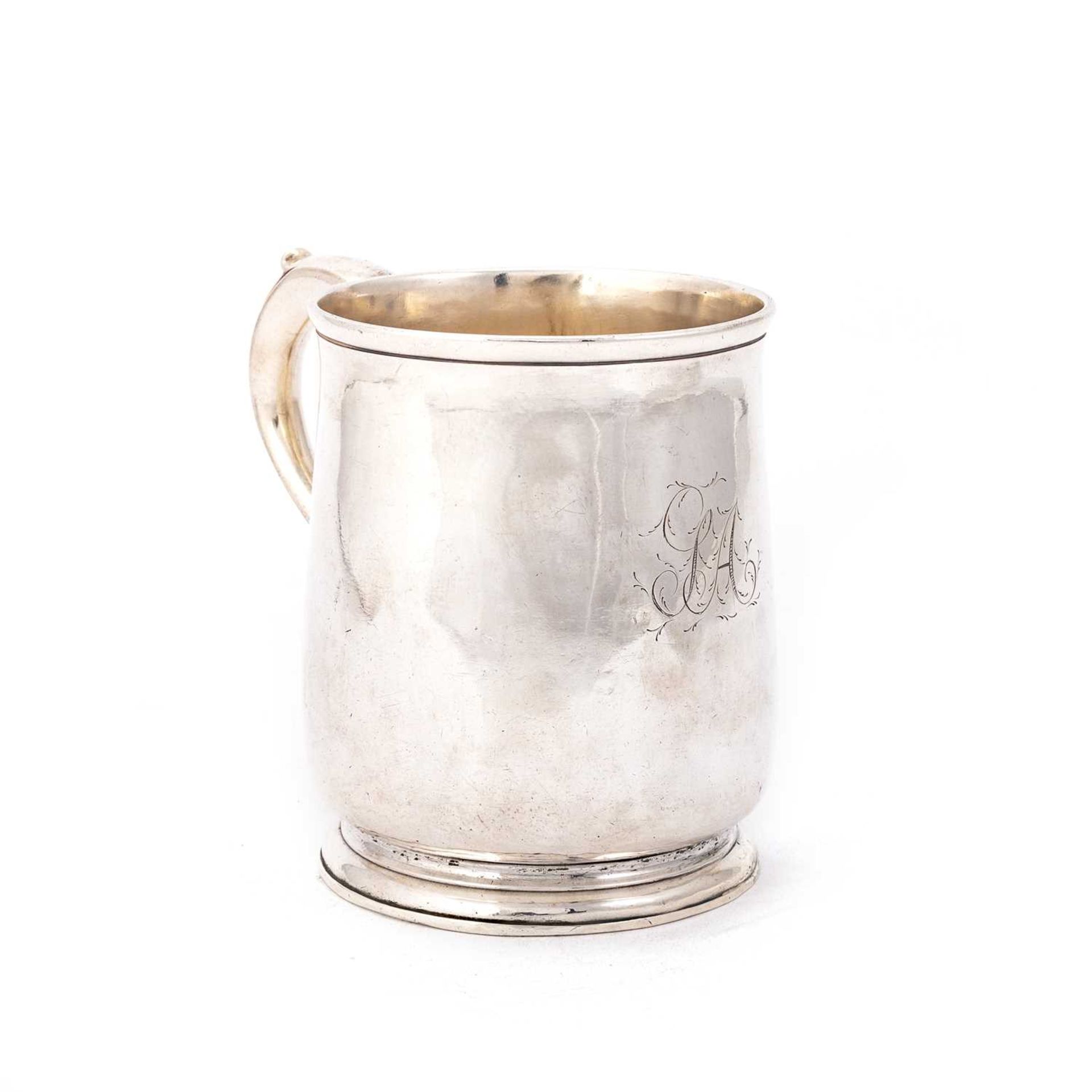 A GEORGE II SILVER MUG