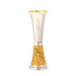 AN ELIZABETH II PARCEL-GILT SILVER COMMEMORATIVE GOBLET, 'THE WESTMINSTER CATHEDRAL GOBLET'