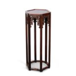 A CHINESE HARDWOOD JARDINIÈRE STAND, LATE 19TH CENTURY