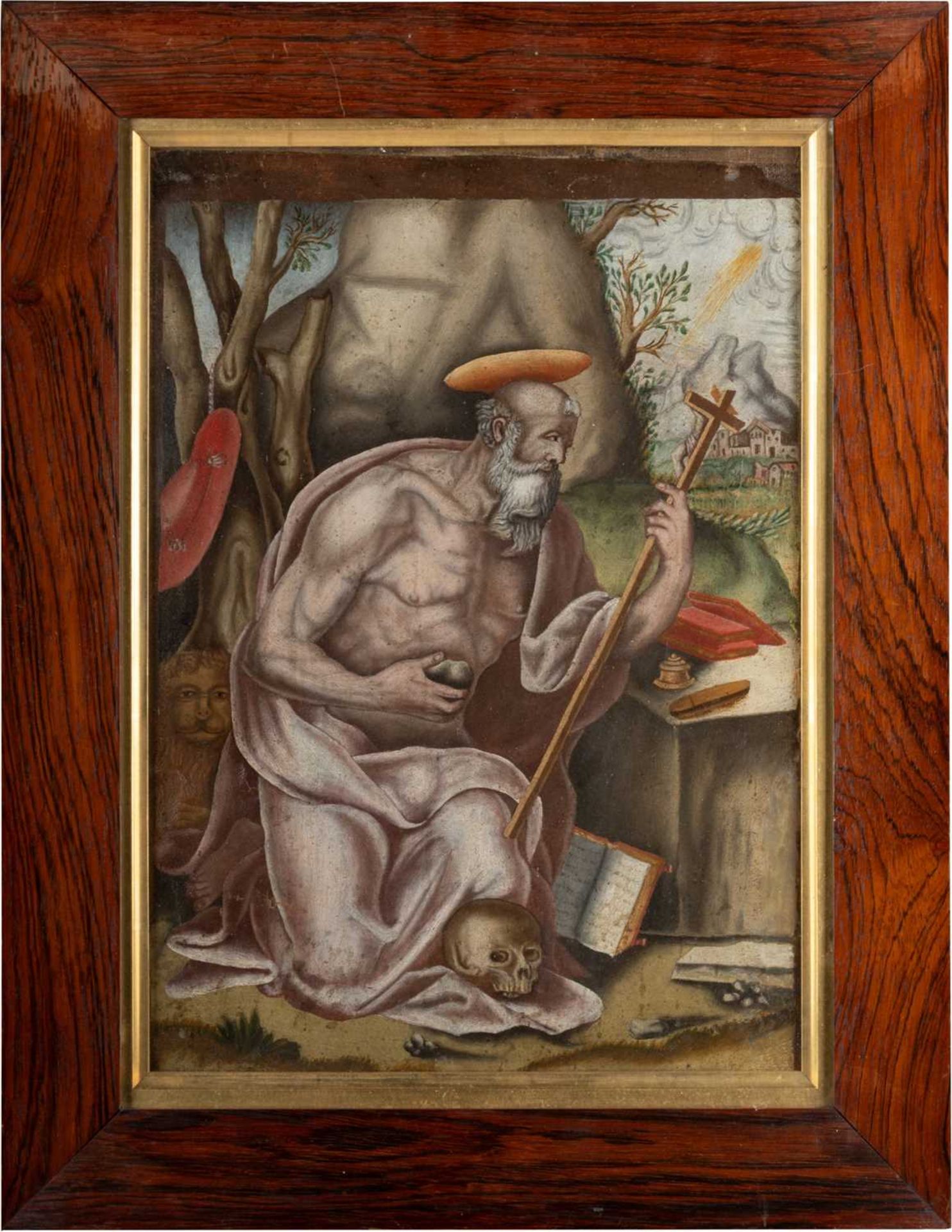 17TH/ 18TH CENTURY AFTER DOMENIKOS EL GRECO (1541-1614) ST JEROME IN THE WILDERNESS