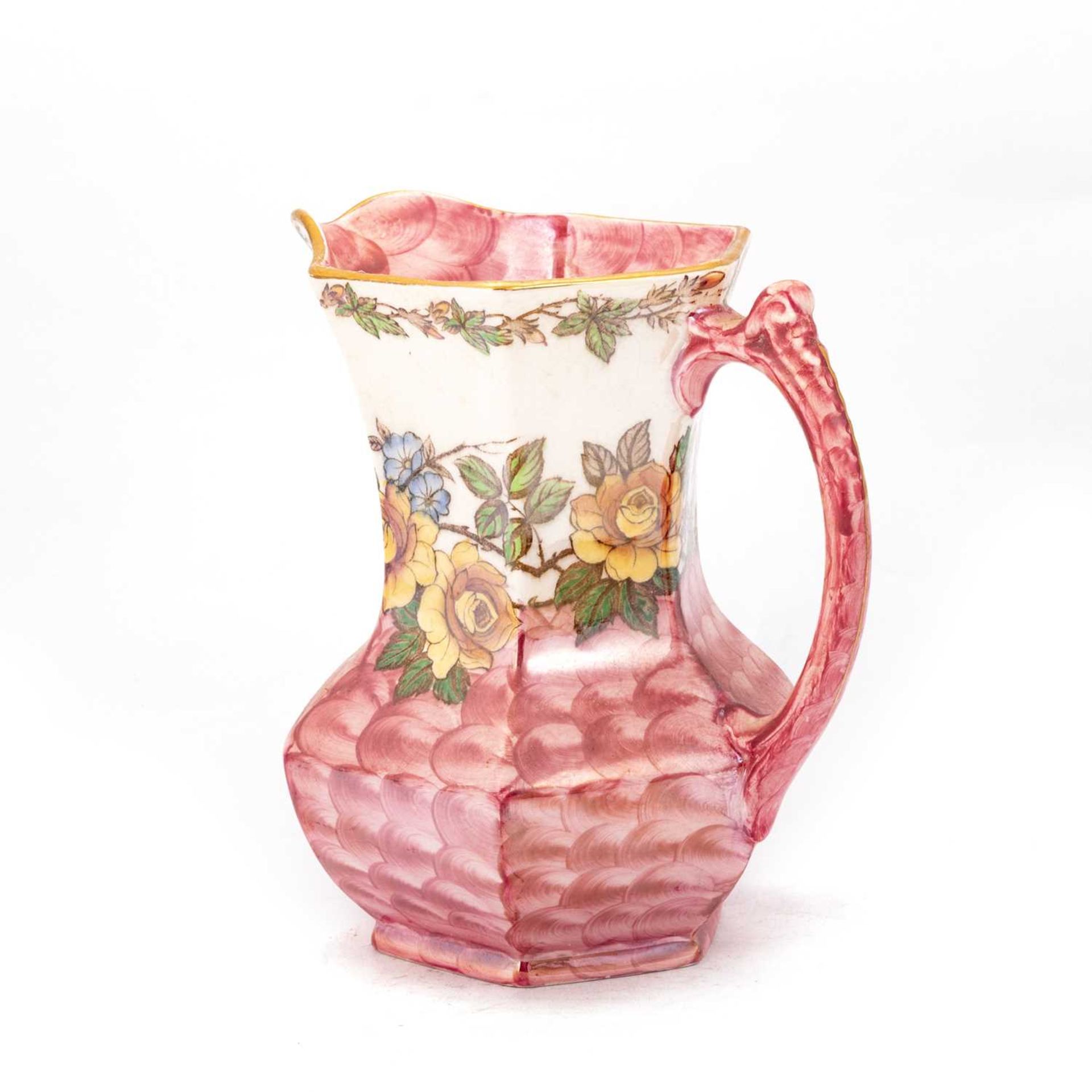 A MALING 'ROSINE' POTTERY JUG - Image 2 of 3